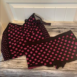 Floral cami and bootie short sleep set